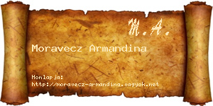 Moravecz Armandina névjegykártya
